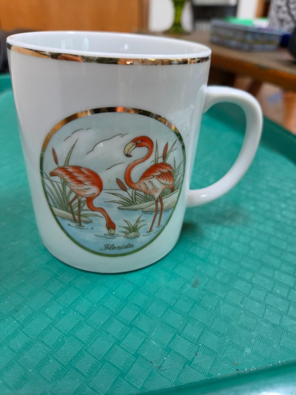 Lefton 1987 flamingo cup no chips no cracks